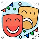 Theatermaske Kinomaske Dramamaske Symbol