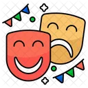 Theatermaske Kinomaske Dramamaske Symbol