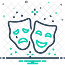 Theatermaske Theater Maske Symbol