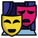 Theatermaske Comedymaske Theater Symbol