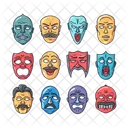 Theater Masken Symbol