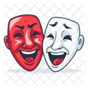 Theater Masken Symbol
