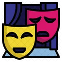 Theatre Mask Comedy Mask Theater Icon