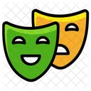Theatre Masks Comedy Masks Humor Icon