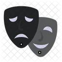 Theatre Masks Happy Face Face Masks Icône