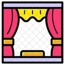 Theatre Stage Theatre Curtains Studio Curtains Icône