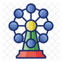 Theme Park Amusment Park Ferris Wheel Icon