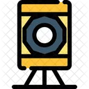 Theodolit Vermessung Instrument Symbol