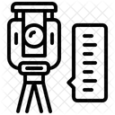 Theodolite Ingenieur Trepied Icône