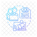 Online Therapy Couple Treatment Icon