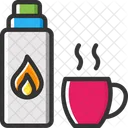 Thermo Thermos Hot Coffee Icon