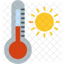 Thermometer Wolke Regen Symbol