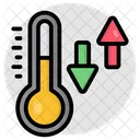Thermometer Temperature Fluctuations Temperature Gauge Icon
