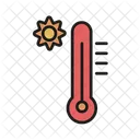 Thermometer Sun Temperature Icon