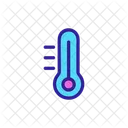 Heating Coolung Thermometer Icon