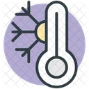 Thermometer Kalte Schneeflocke Symbol