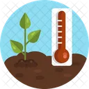 Temperature Thermometer Plant Icon