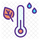 Thermometer Autumn Humidity Icon