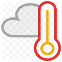 Thermometer Cloud Forecast Icon