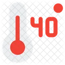 Thermometer Degree Thermometer 40 Degree Icon