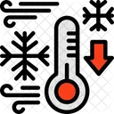 Thermometer Falling Temperature Decrease Dropping Temperatures Icon