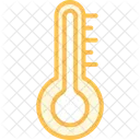 Thermometer Duotone Line Icon Icon