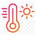 Thermometer Heiss Wetter Symbol