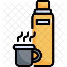 Thermos Icon Vector, Thermos, Camping, Cup PNG and Vector with Transparent  Background for Free Download