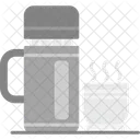 Thermos Bottle Drinking Water Icon