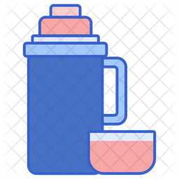 Thermos Bottle Line Icon. Vacuum Flask. Hot Water. Stock Vector by ©Krolja  186821206