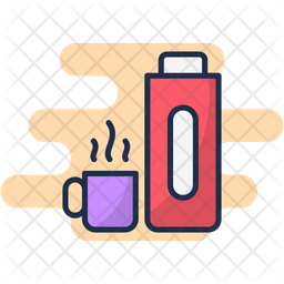 Thermos Bottle Line Icon. Vacuum Flask. Hot Water. Stock Vector by ©Krolja  186821206