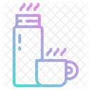 Thermosflasche Thermoskanne Thermo Symbol