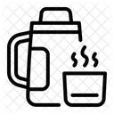 Thermoskanne Thermoskanne Thermosflasche Symbol