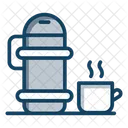 Thermoskanne Teethermoskanne Isolierflasche Symbol
