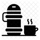 Thermoskanne Teethermoskanne Isolierflasche Symbol