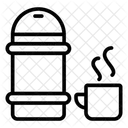 Thermoskanne Teethermoskanne Isolierflasche Symbol