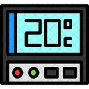 Thermostat Temperature Control Climate Regulator Icon