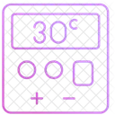Thermostat Intelligent Controleur De Chaleur Controleur De Temperature Icône