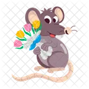 Rat Cartoon Cartoon Sticker Rat Character Icon