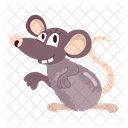 Rat Cartoon Cartoon Sticker Rat Character Icon