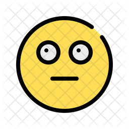 Think Emoji Icon - Download in Colored Outline Style