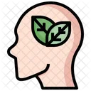Think Green Eco Mind Eco Brain Icon