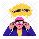 Think Now Perplexed Confused Icon