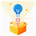 Think Out Of Box Creativity Idea Icon