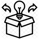 Think Out Of Box Exploring Creation Icon