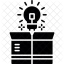 Think Out Of The Box Box Bulb Icon