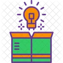 Think Out Of The Box Box Bulb Icon