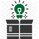 Think Out Of The Box Box Bulb Icon