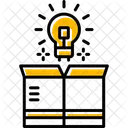 Think Out Of The Box Box Bulb Icon