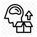 Think Out Of The Box Open Mind Innovation Icon